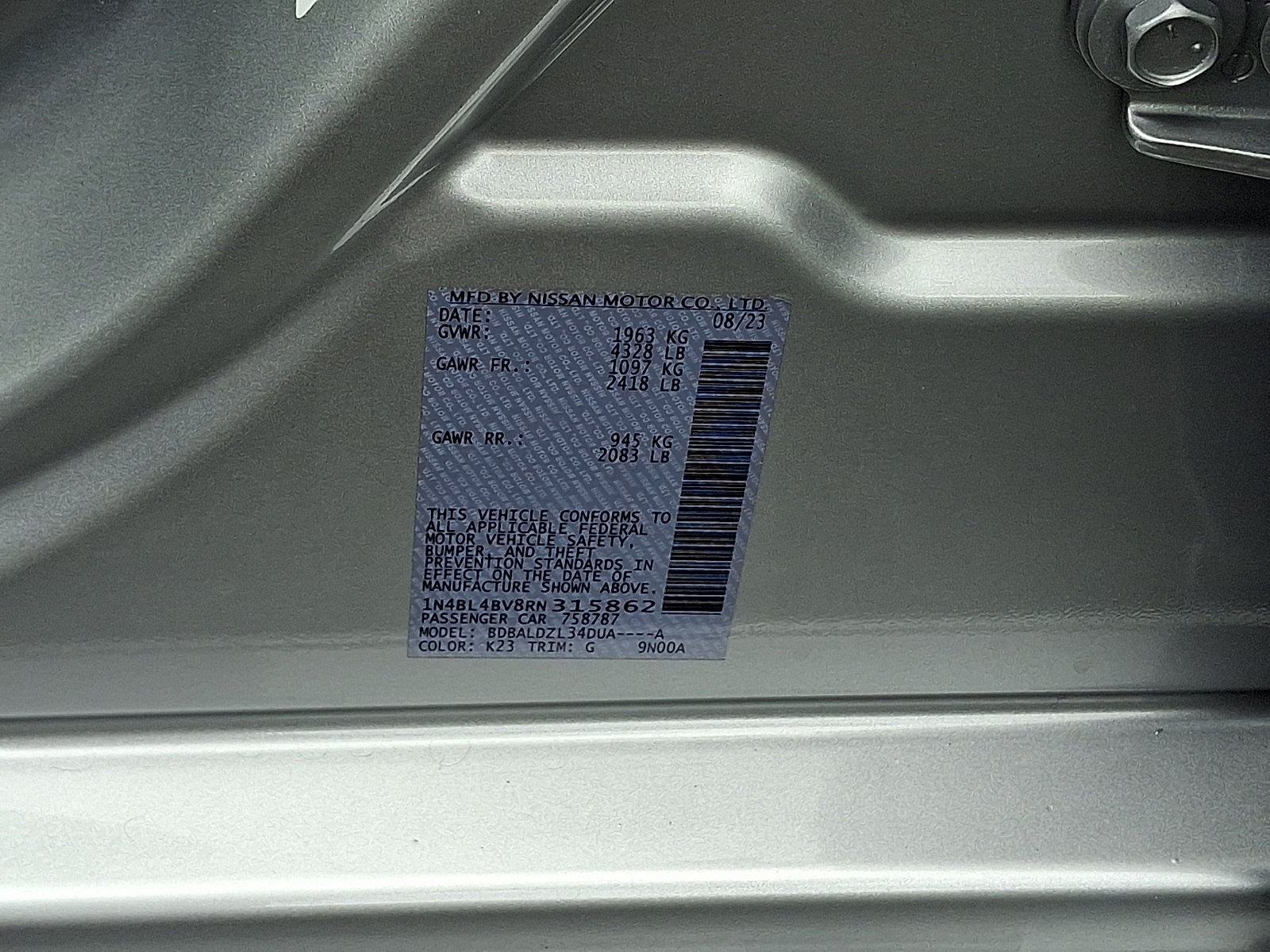 Certified 2024 Nissan Altima 2.5 S FWD image 26