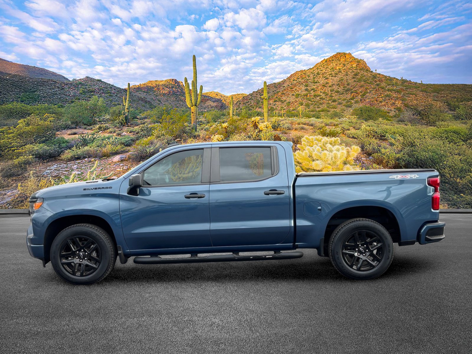 Used 2024 Chevrolet Silverado 1500 Custom w/ Turbomax Blackout Package AWD/4WD image 7