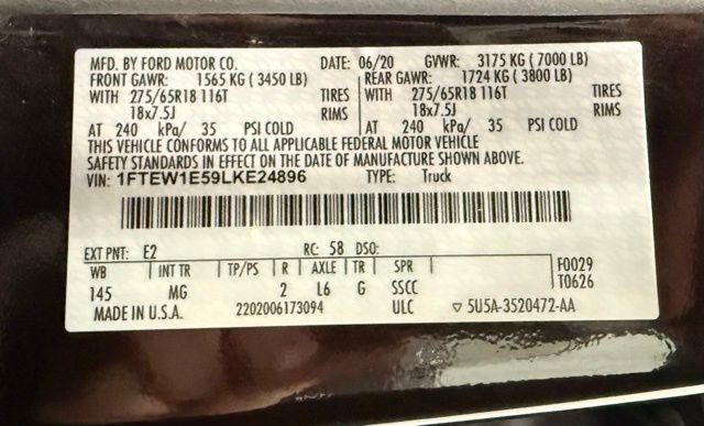 Used 2020 Ford F150 XLT w/ Equipment Group 302A Luxury image 23