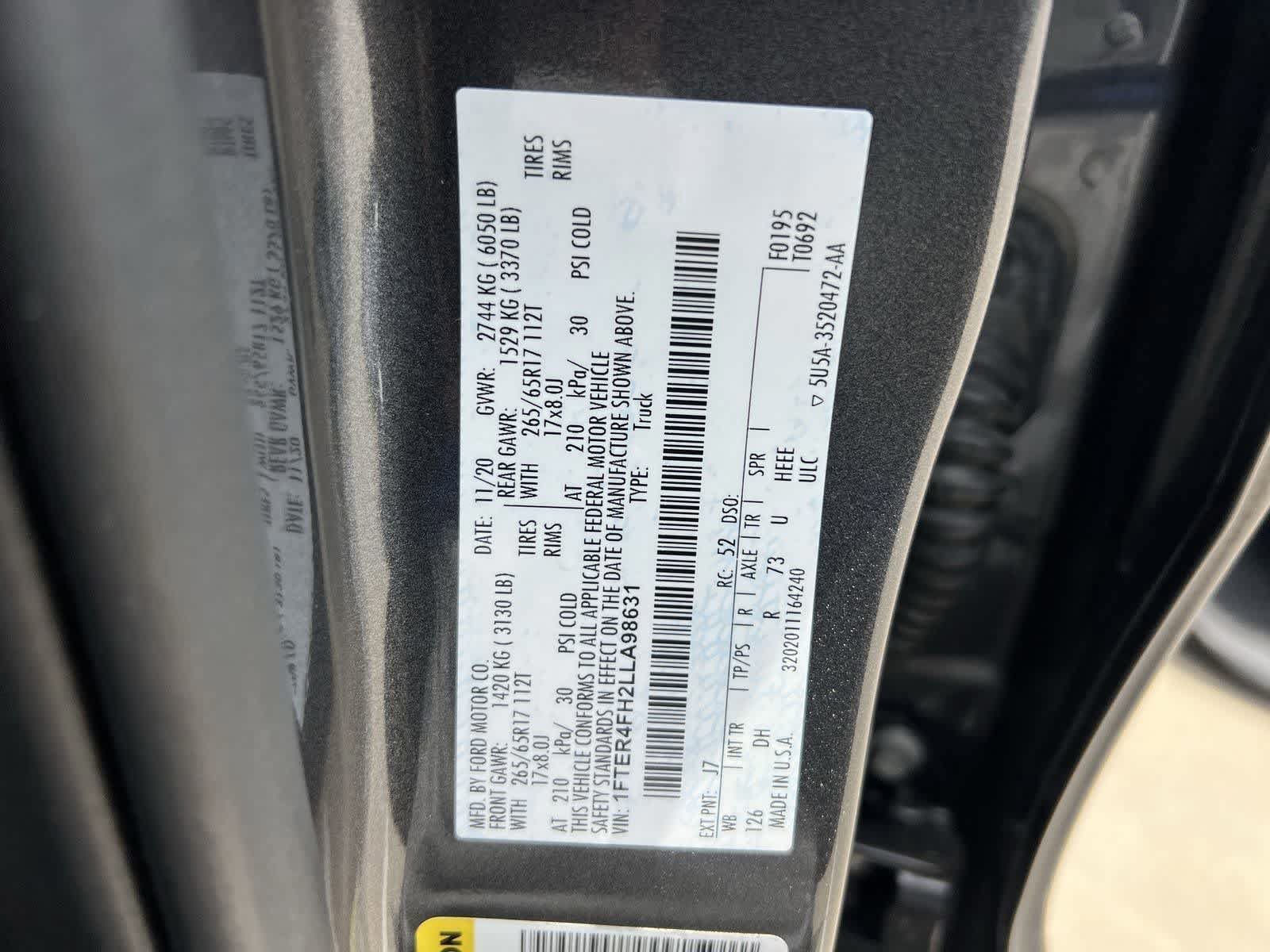 Used 2020 Ford Ranger Lariat w/ Equipment Group 501A Mid AWD/4WD image 39