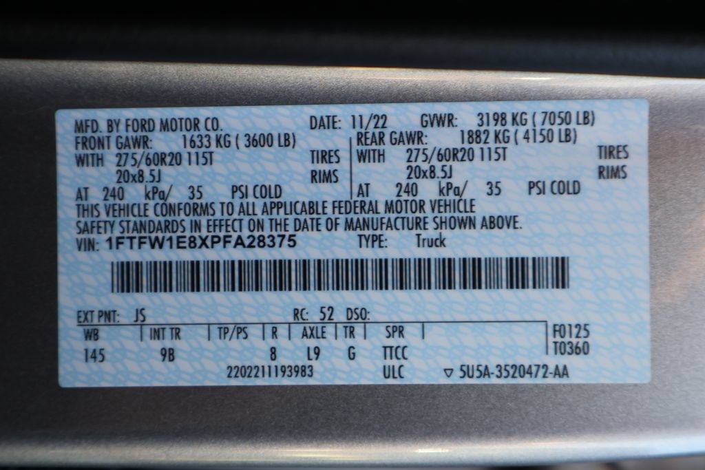 Certified 2023 Ford F150 Platinum w/ Equipment Group 701A High AWD/4WD image 44