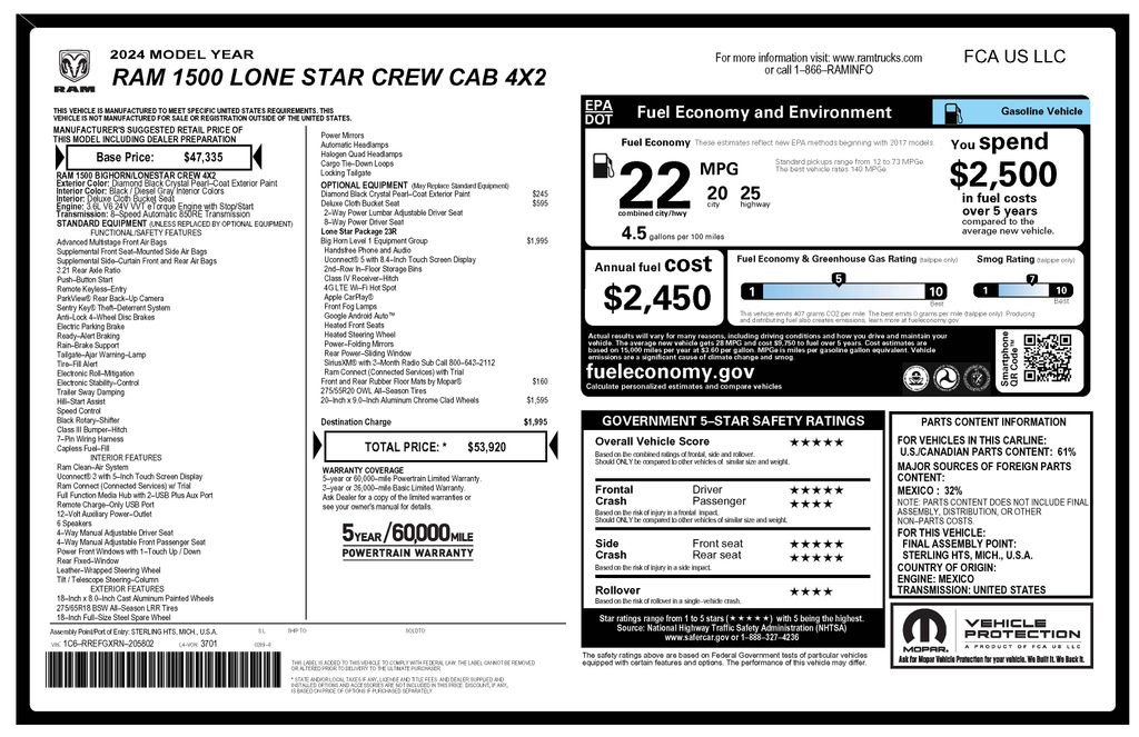 Used 2024 RAM 1500 Lone Star image 4