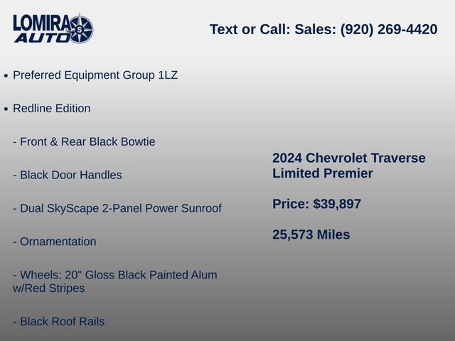 Used 2024 Chevrolet Traverse Premier w/ Redline Edition AWD/4WD image 6