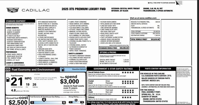 Used 2025 Cadillac XT5 Premium Luxury image 2