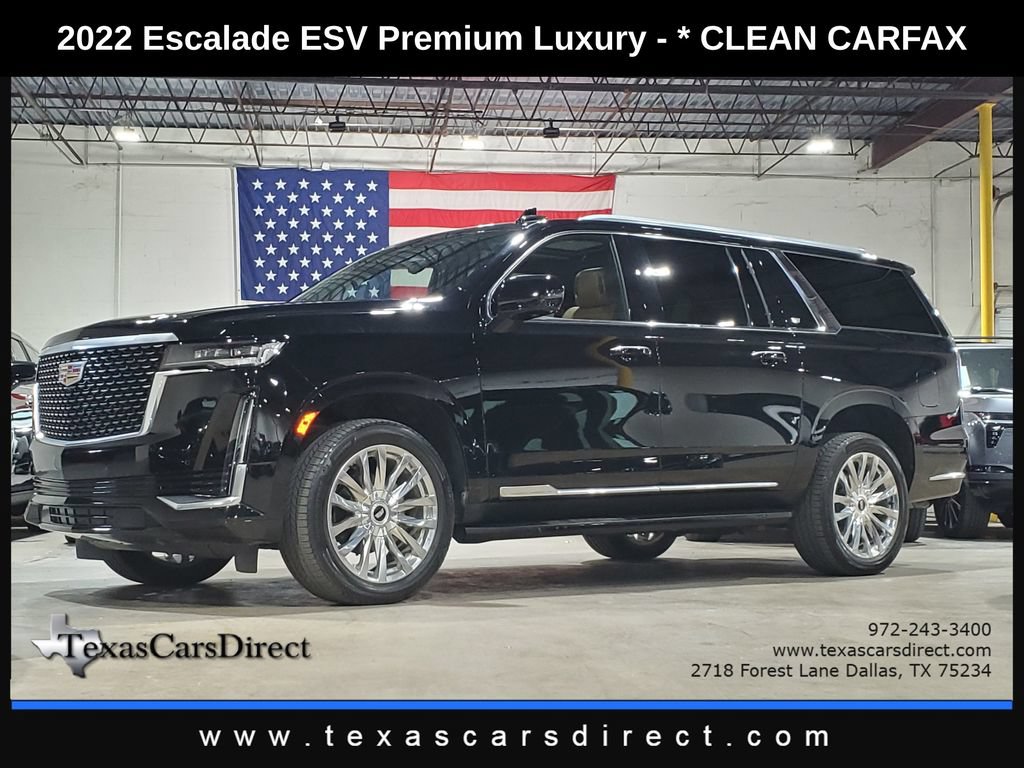 Used 2022 Cadillac Escalade ESV Premium Luxury AWD/4WD 360° Tour