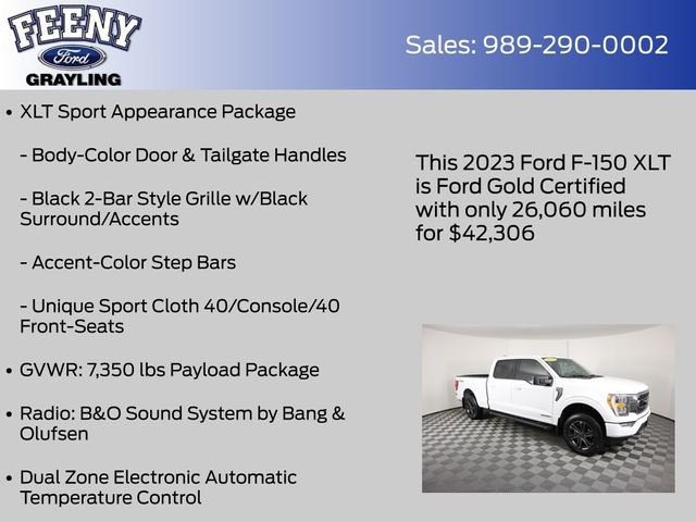 Certified 2023 Ford F150 XLT w/ Equipment Group 302A High image 22