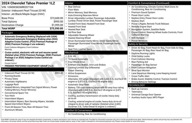 Used 2024 Chevrolet Tahoe Premier image 4