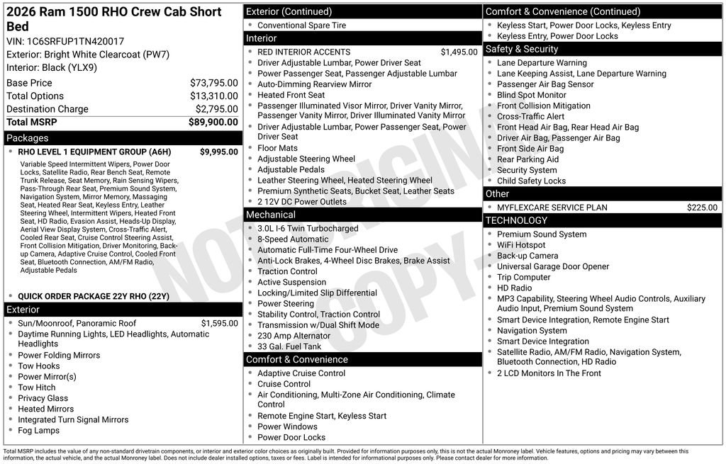 New 2026 RAM 1500 RHO w/ RHO Level 1 Equipment Group AWD/4WD image 39