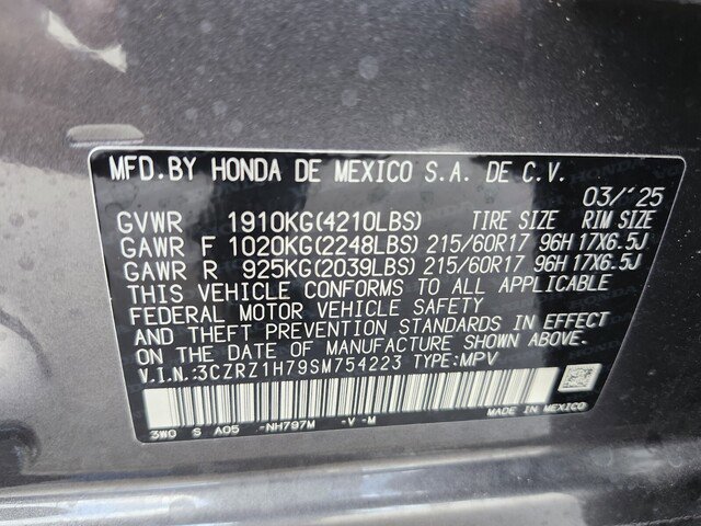 Certified 2025 Honda HR-V EX-L image 43