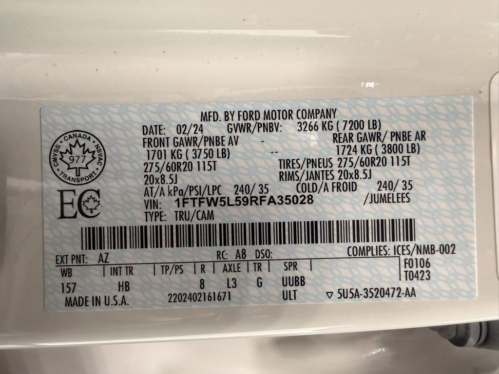 Used 2024 Ford F150 Lariat w/ Equipment Group 502A High image 31