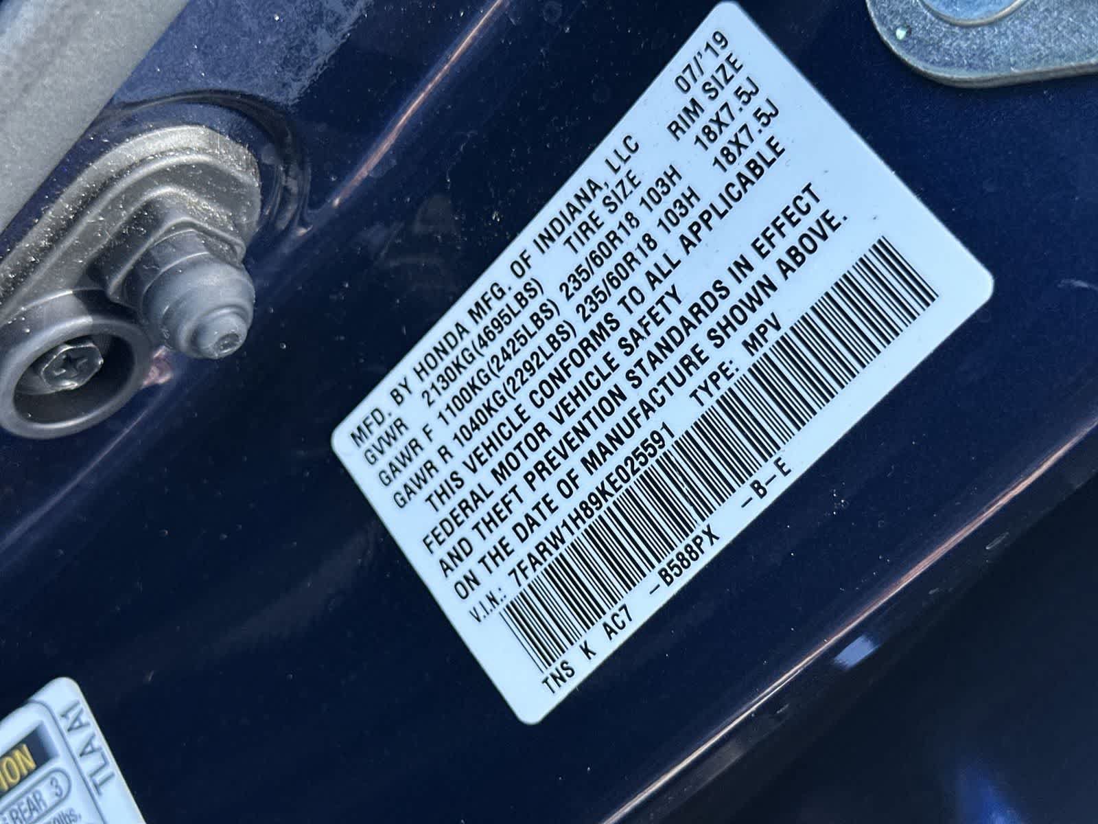 Used 2019 Honda CR-V EX-L image 23