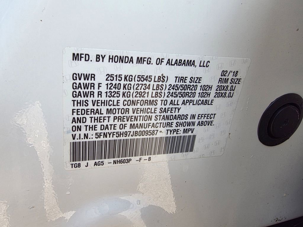 Used 2018 Honda Pilot Touring image 34
