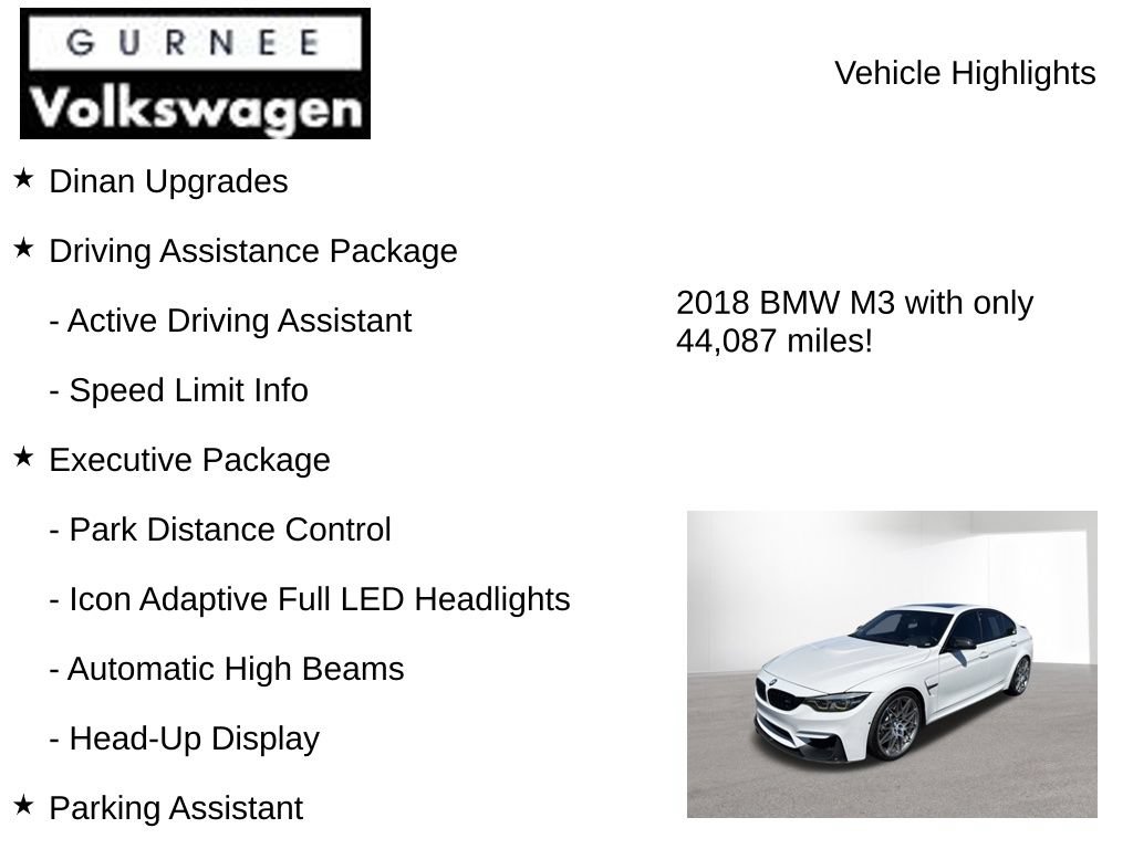 Used 2018 BMW M3 RWD image 8