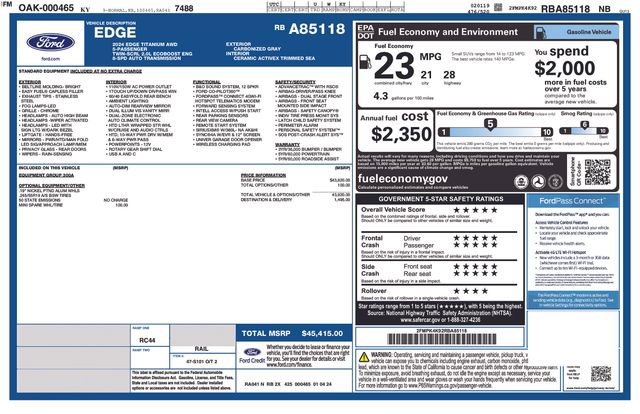 Used 2024 Ford Edge Titanium image 45
