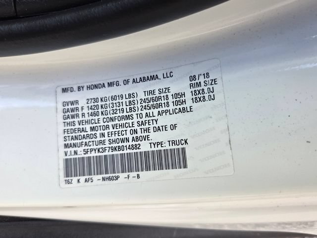 Used 2019 Honda Ridgeline RTL-E image 18
