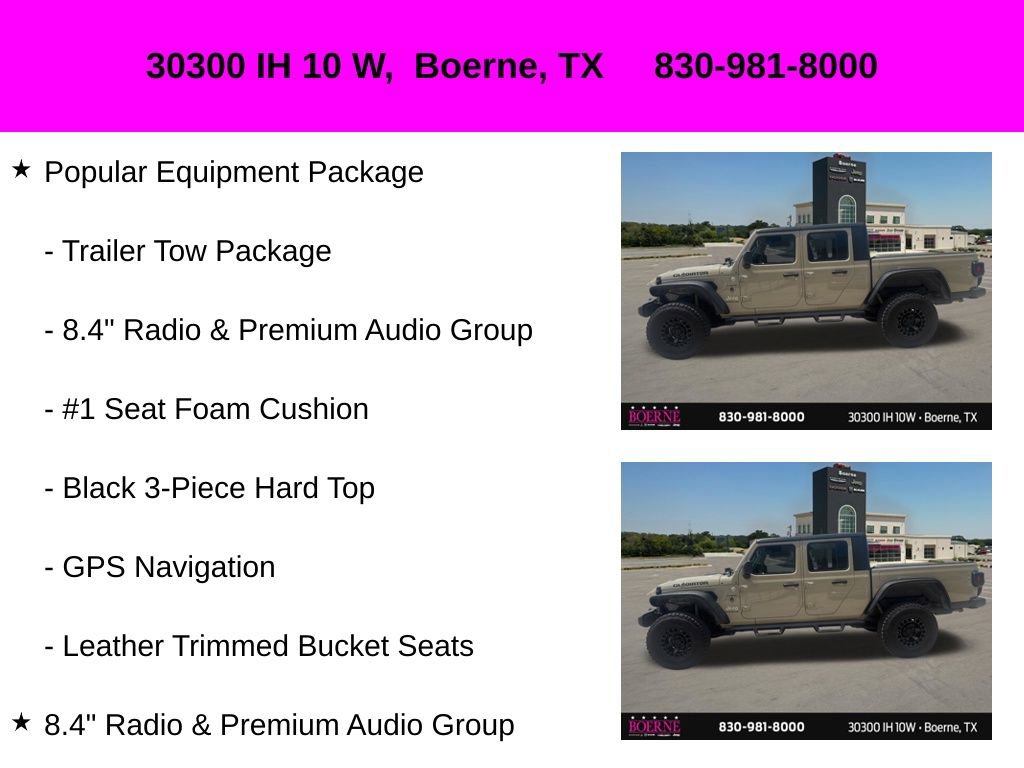 Used 2020 Jeep Gladiator Overland w/ Popular Equipment Package AWD/4WD image 17