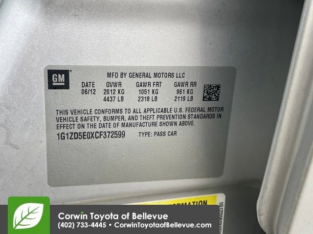 Used 2012 Chevrolet Malibu LT w/ Sunroof Package image 15