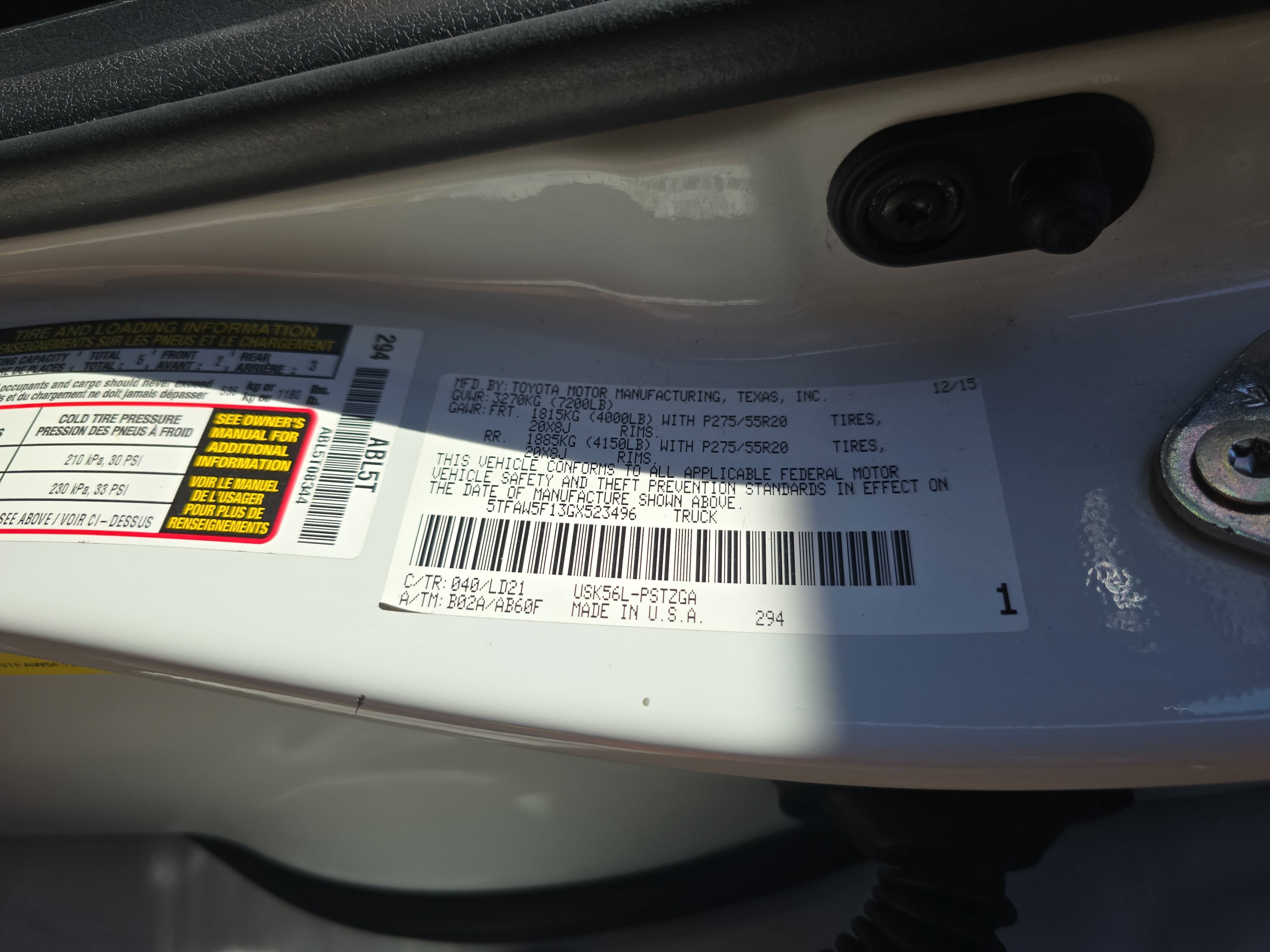 Used 2016 Toyota Tundra 1794 Edition AWD/4WD image 35