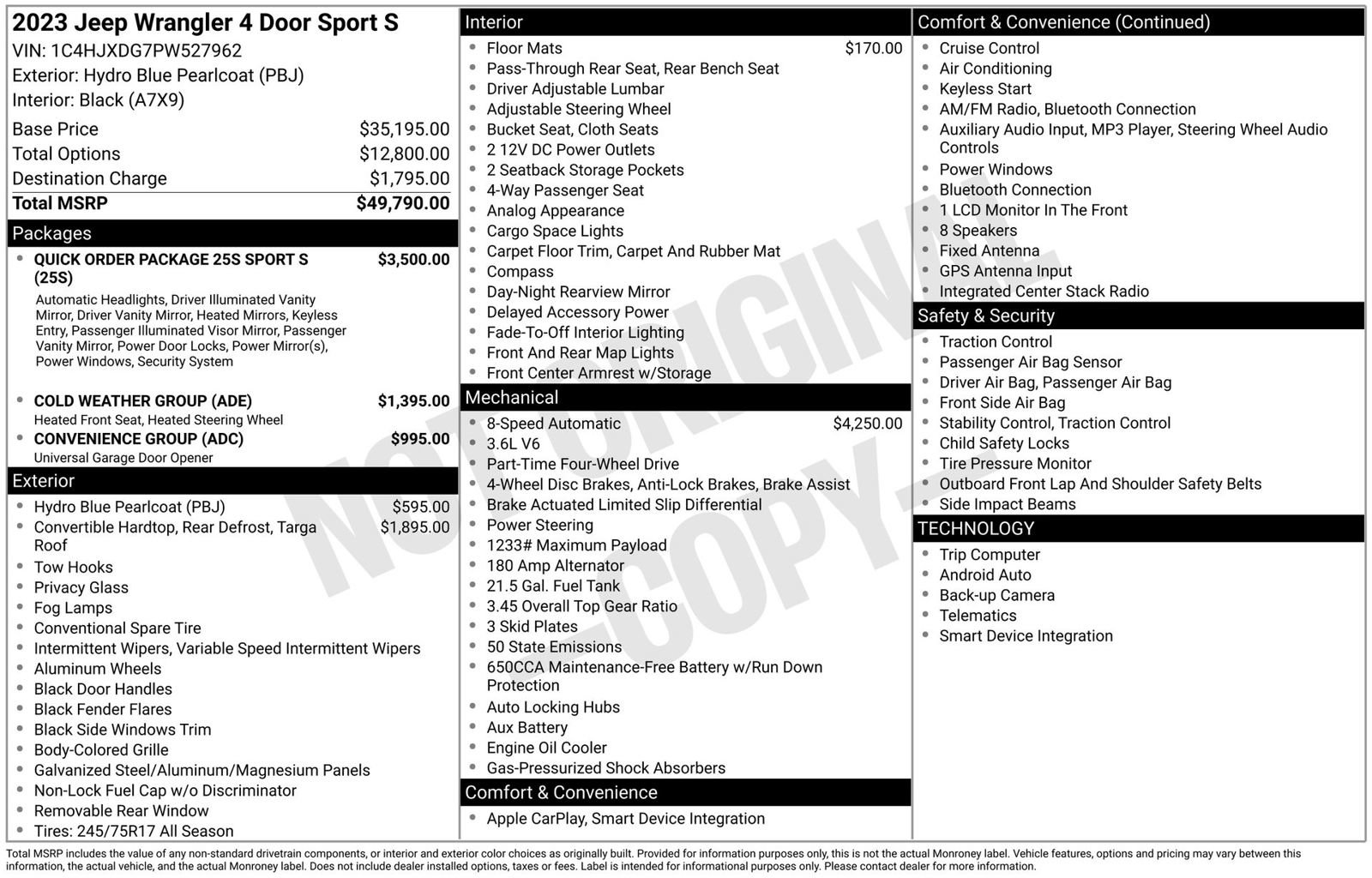 Used 2023 Jeep Wrangler Sport S image 3