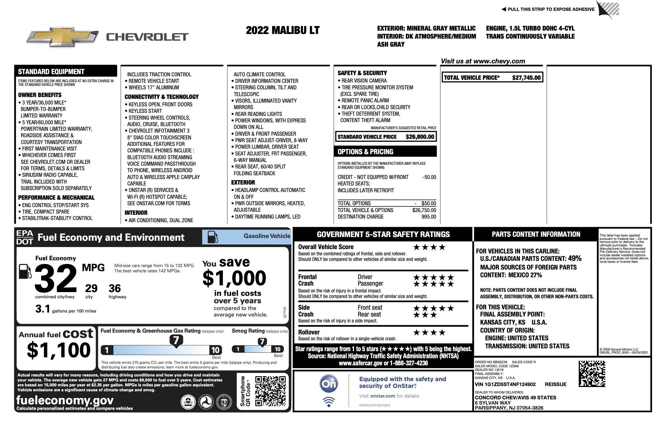 Used 2022 Chevrolet Malibu LT image 6