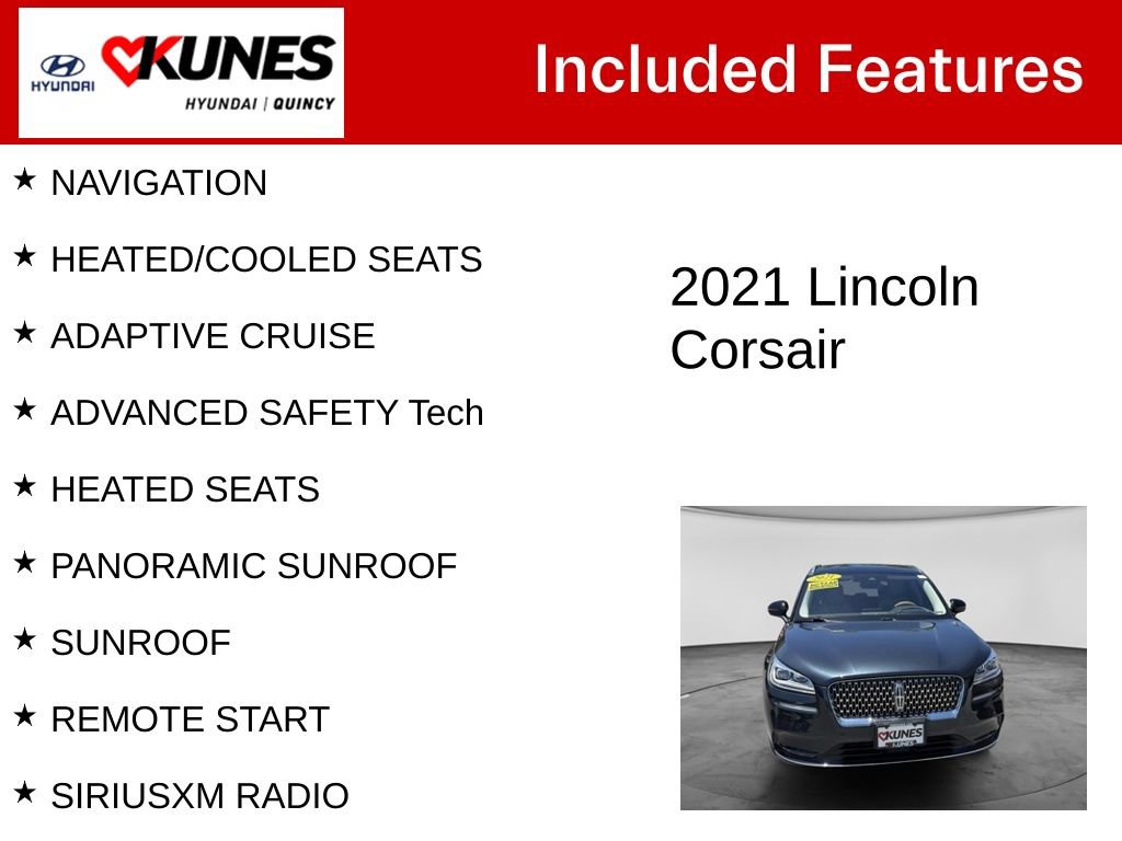 Used 2021 Lincoln Corsair Reserve w/ Equipment Group 201A AWD/4WD image 2