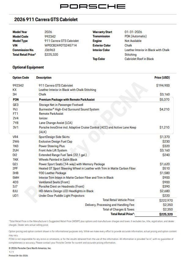 Used 2026 Porsche 911 Carrera GTS image 6