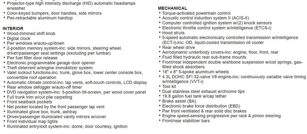 Used 2006 Lexus SC 430 Convertible RWD image 13