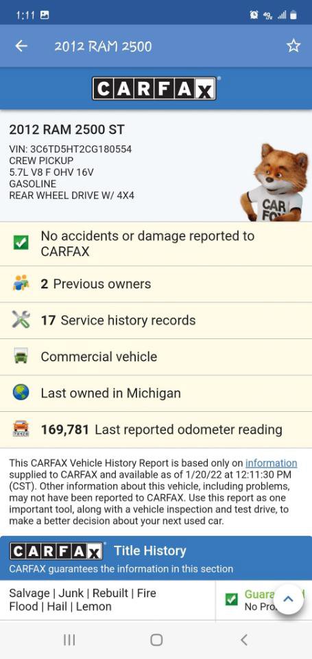 Used 2012 RAM 2500 ST w/ HD Snow Plow Prep Group image 21