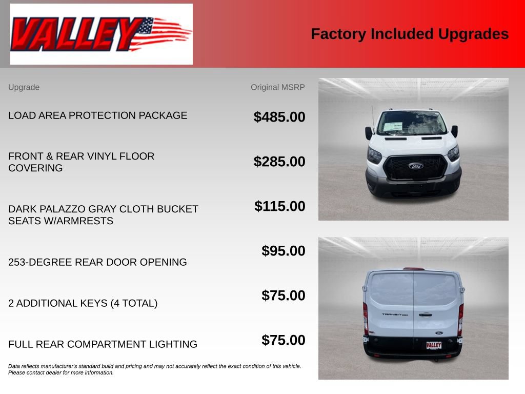 New 2026 Ford Transit 250 Low Roof w/ Load Area Protection Package RWD image 4