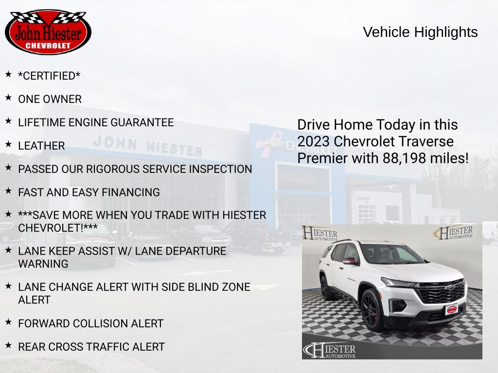 Certified 2023 Chevrolet Traverse Premier w/ Redline Edition FWD image 6