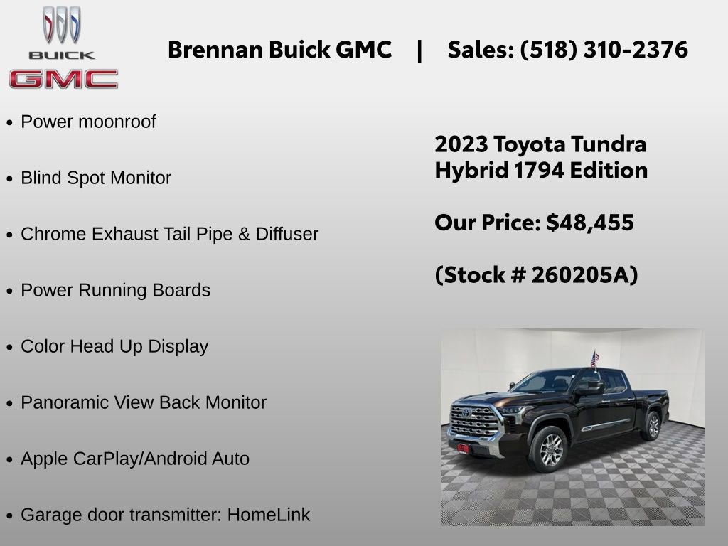 Used 2023 Toyota Tundra 1794 Edition w/ Advanced Package AWD/4WD image 12