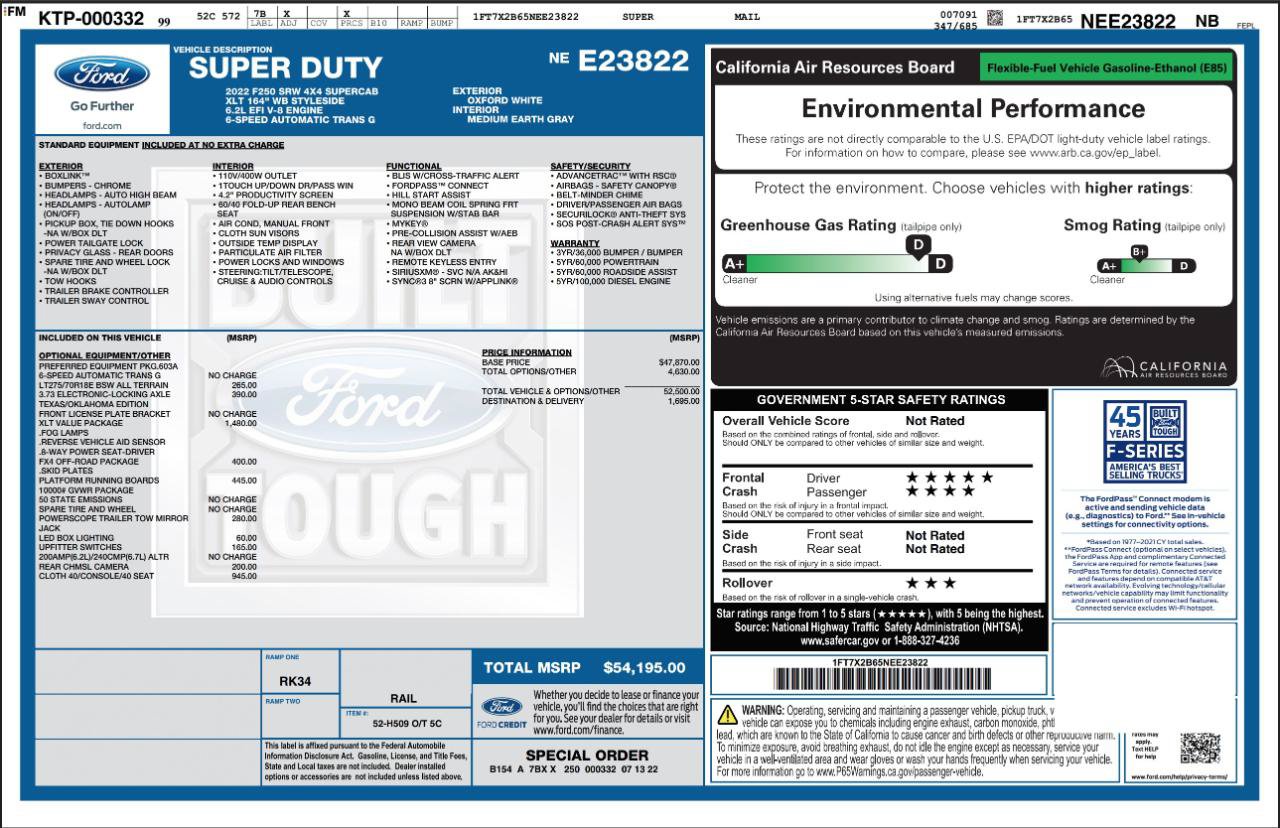 Used 2022 Ford F250 XLT w/ XLT Value Package AWD/4WD image 4