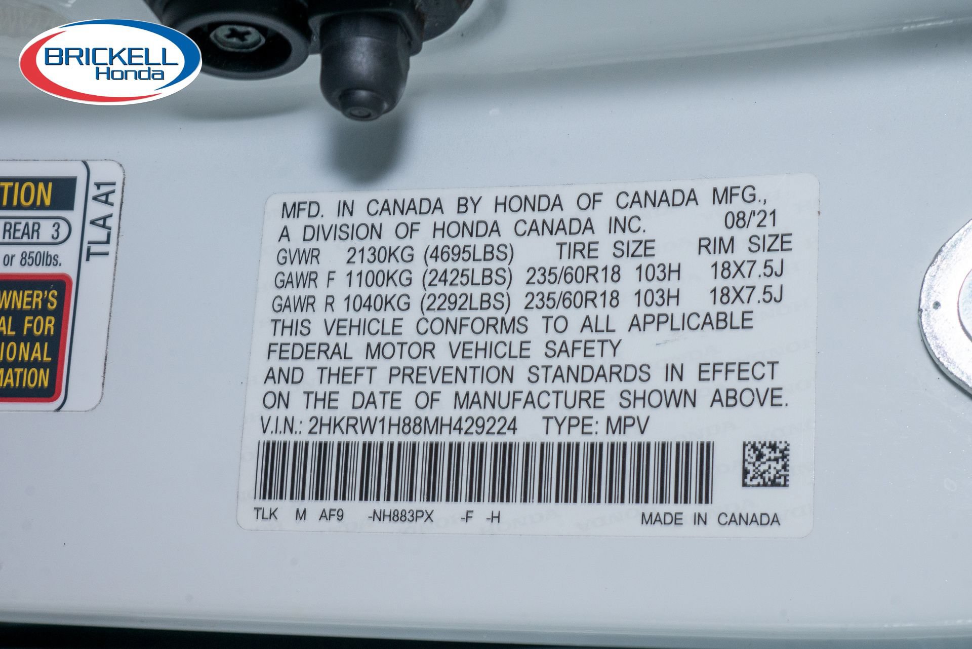 Certified 2021 Honda CR-V EX-L image 38