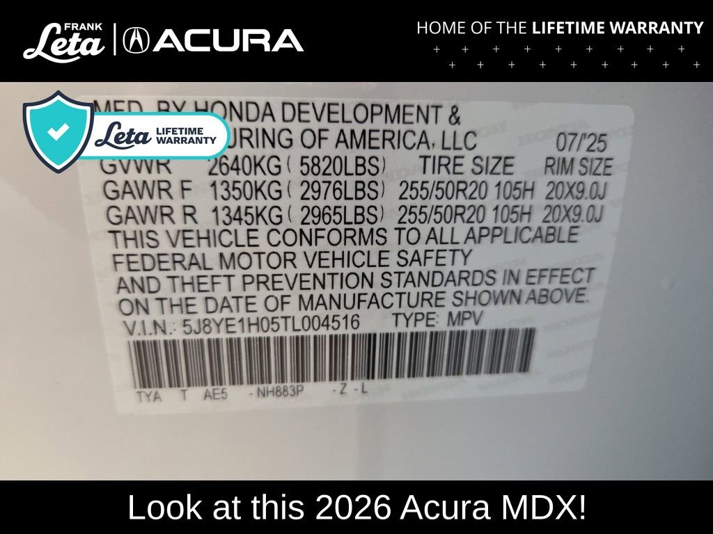 New 2026 Acura MDX A-Spec image 42