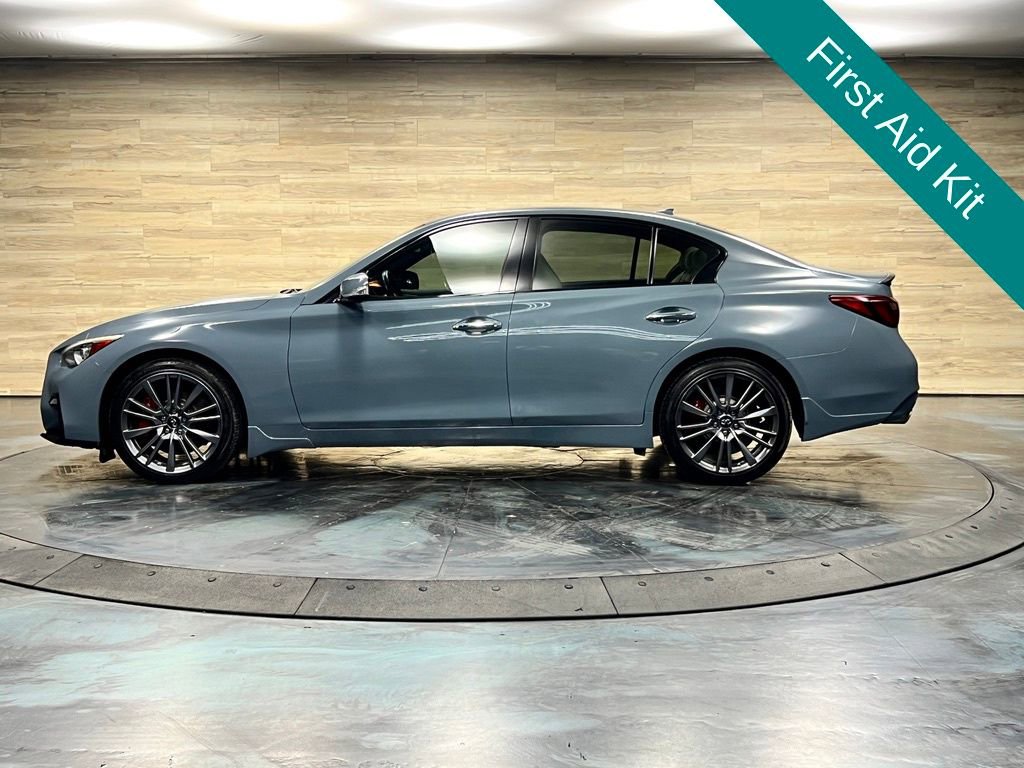 Used 2021 INFINITI Q50 Red Sport 400 w/ Carbon Fiber Package AWD/4WD image 11