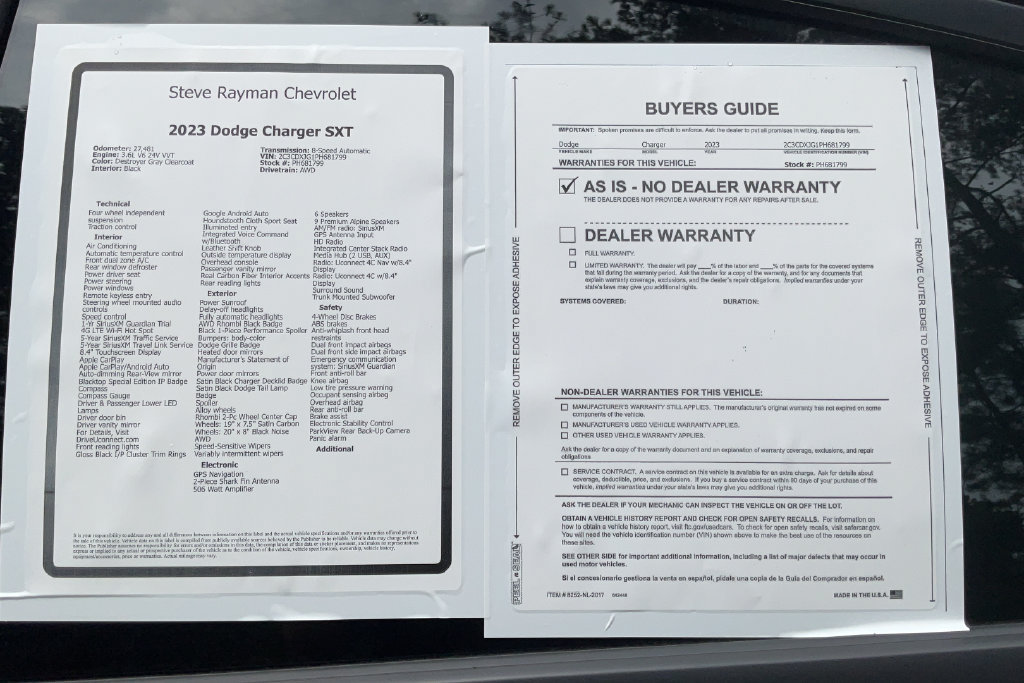 Used 2023 Dodge Charger SXT w/ Blacktop Special Edition AWD/4WD image 24