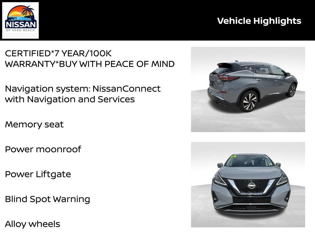 Certified 2024 Nissan Murano SL FWD image 19