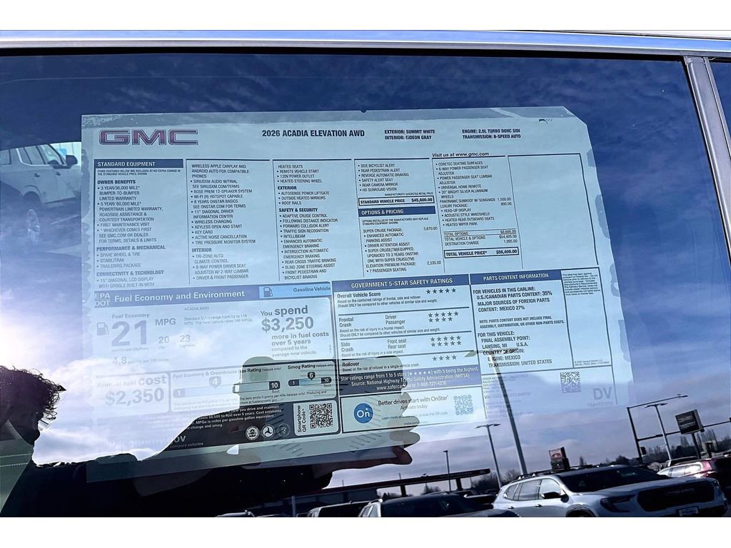 New 2026 GMC Acadia Elevation w/ Super Cruise Package image 14