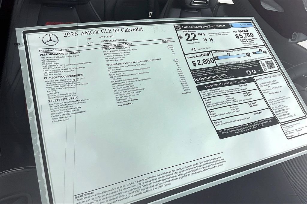 New 2026 Mercedes-Benz CLE 53 AMG 4MATIC Cabriolet image 13