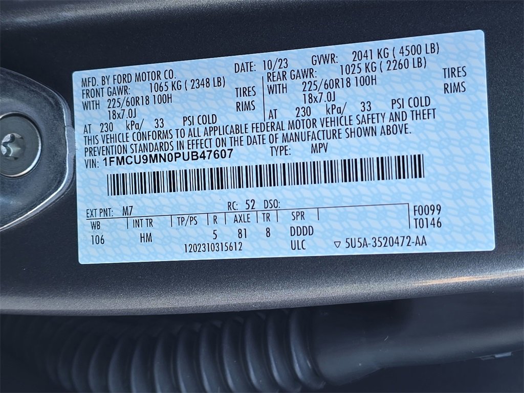 Used 2023 Ford Escape ST-Line w/ Tech Pack #1 image 34