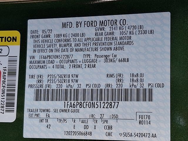 Certified 2022 Ford Mustang GT Premium RWD image 25