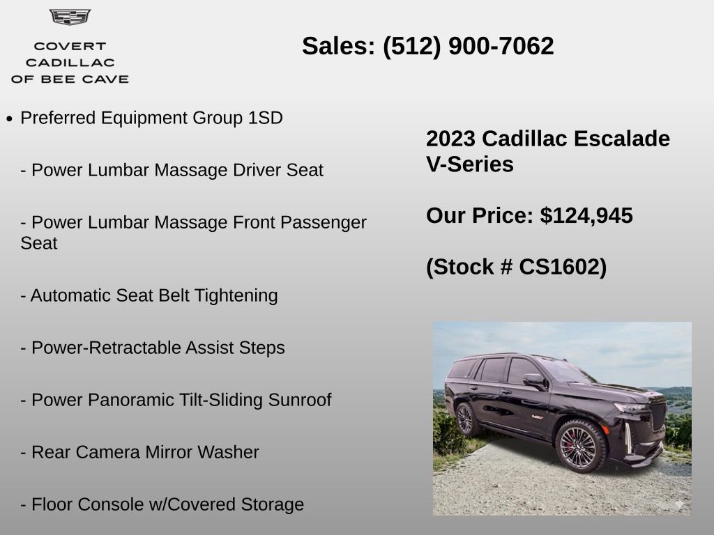 Used 2023 Cadillac Escalade V w/ Heavy-Duty Trailer Package image 6