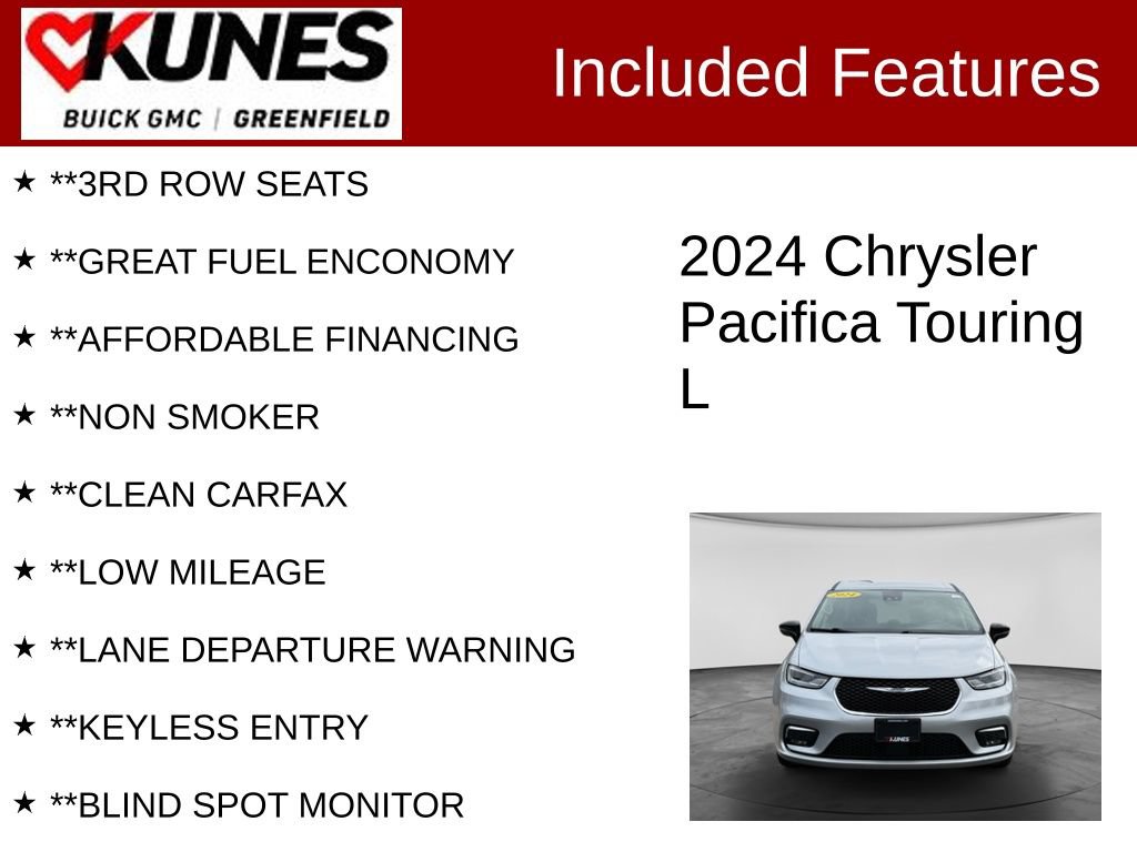 Used 2024 Chrysler Pacifica Touring-L FWD image 3