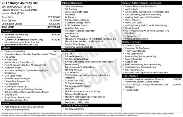 Used 2017 Dodge Journey SXT w/ Security Group image 44