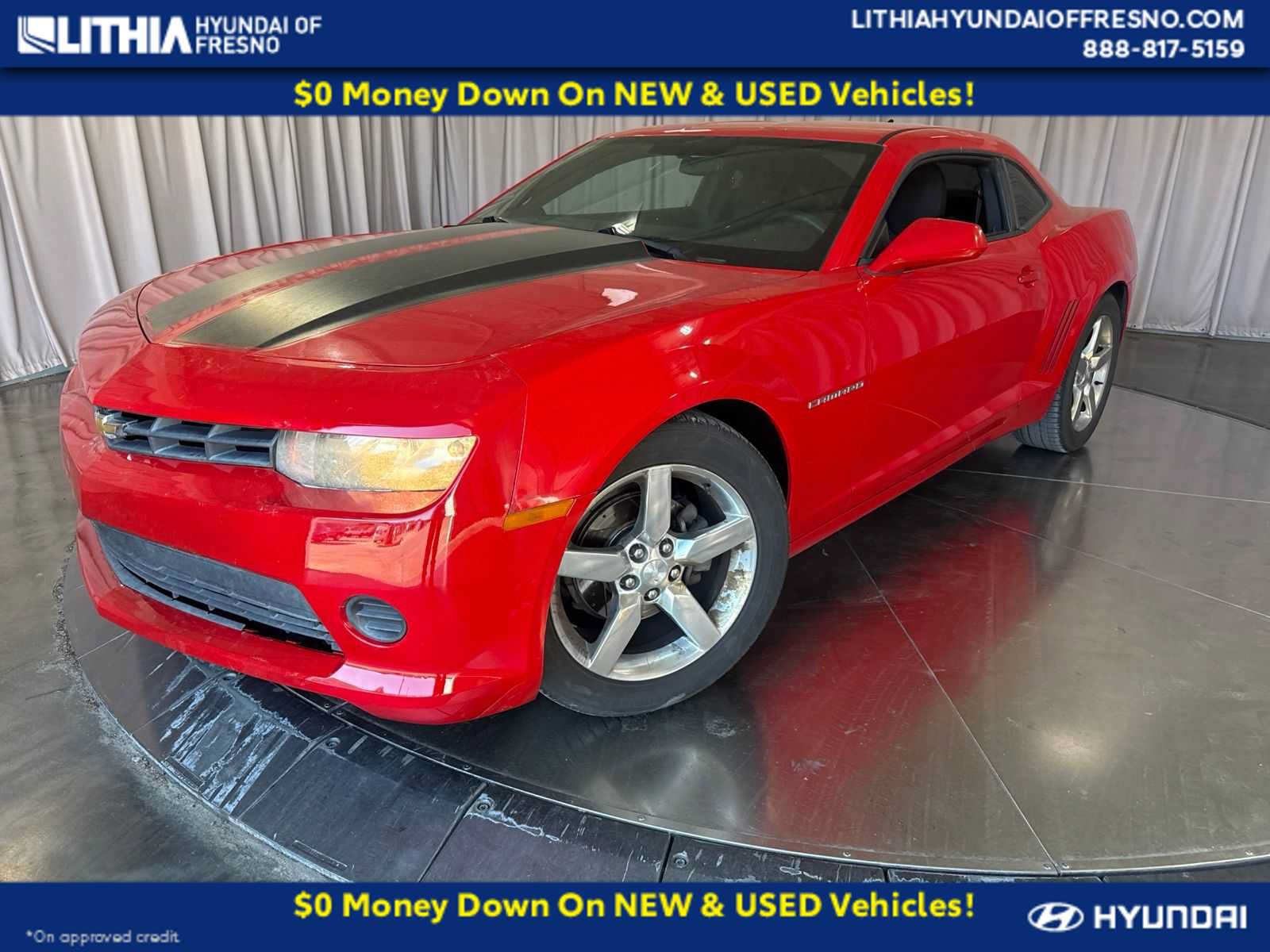 Used 2014 Chevrolet Camaro LS w/ Black Rally Stripe Package RWD image 1