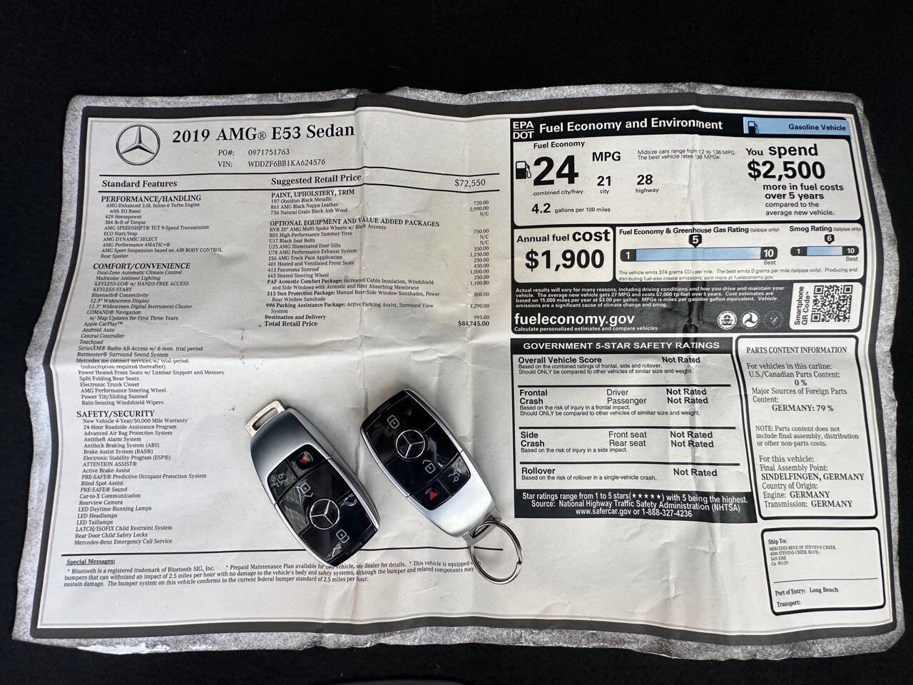 Used 2019 Mercedes-Benz E 53 AMG AMG E 53 AWD 4MATIC 4dr Sedan image 29