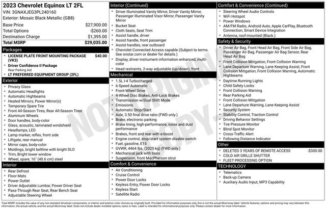 Used 2023 Chevrolet Equinox LT FWD image 48