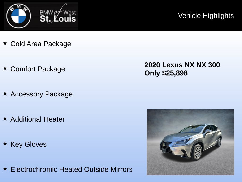 Used 2020 Lexus NX 300 AWD w/ Comfort Package image 8