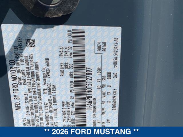 New 2026 Ford Mustang Coupe RWD image 19
