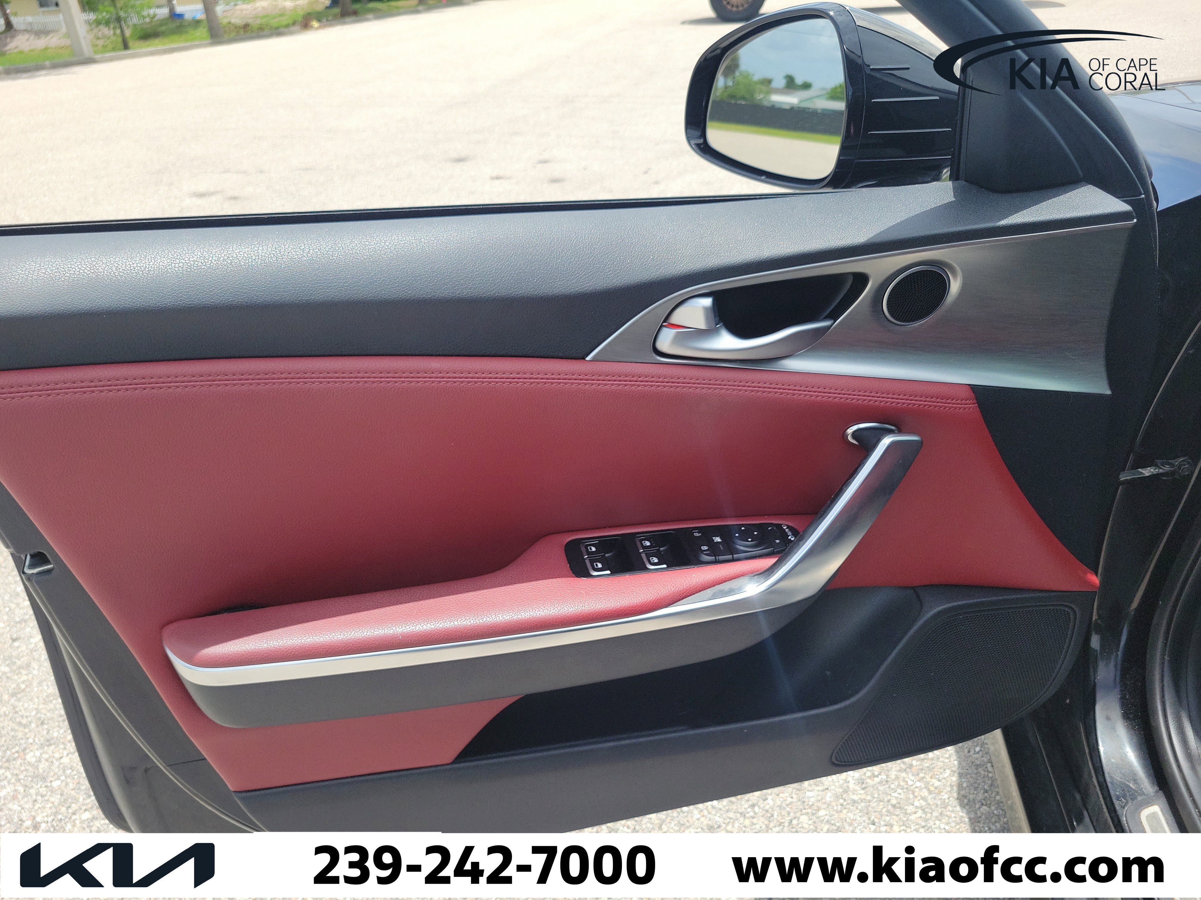 Certified 2022 Kia Stinger GT1 w/ Red Interior Color Package RWD image 21